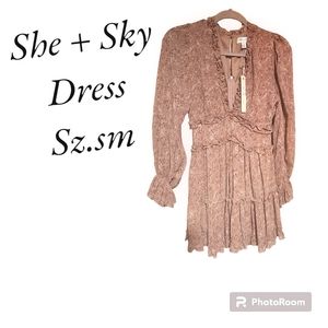 NWT She + sky dress